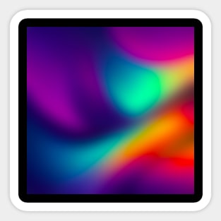 Beautiful Abstract Color Art Sticker